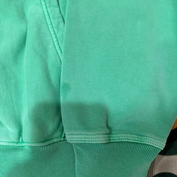 Stüssy green pigment dyed fleece hoodie - Picture 8 of 8